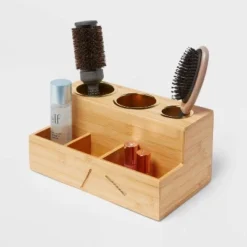 12" x 7" x 6" Bamboo Hair Tools Organizer with 5pc Magnets - Brightroom™ -Our Tidy Space Sales GUEST 037fa776 5869 4dee 8186 ef33ca2baf73