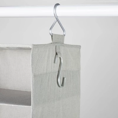 Hanging Fabric Storage Organizer Gray - Brightroom™ 4 Hanging Fabric Storage Organizer Gray - Brightroom™ - Image 2