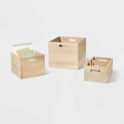 Small Decorative Light Wood Crate Natural - Brightroom™ -Our Tidy Space Sales GUEST 1433e760 ccd4 4d74 8b8b fdcc848f7469