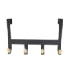 Mixed Material Over The Door 4 Hooks Rail Light Wood on Matte Black - Brightroom™ -Our Tidy Space Sales GUEST 176f652f 21a4 4d1a 9000 0481dc65e835
