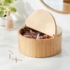 9" x 4" Circular Hinge Lid Bamboo Countertop Organizer - Brightroom™ -Our Tidy Space Sales GUEST 18ca0151 1ab3 409c 9ace e16560cc93bb