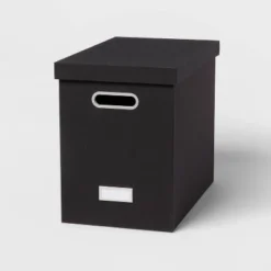 Canvas Hanging File Organizer with Lid - Brightroom™ Black -Our Tidy Space Sales GUEST 1d10b2c8 fa72 4eb5 95a2 73a96e85842a