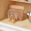Wood 4 Slot Cutting Board Pan Lid Organizer Yellow - Brightroom™ 1 Wood 4 Slot Cutting Board Pan Lid Organizer Yellow - Brightroom™ -Our Tidy Space Sales GUEST 20780955 c019 40e8 b79b 2ddfb2406400