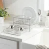 Space Saver Steel Dish Rack with Utensil Tray Matte Nickel - Brightroom™ -Our Tidy Space Sales GUEST 23df4458 f528 4592 89ec 2dc821a5090e