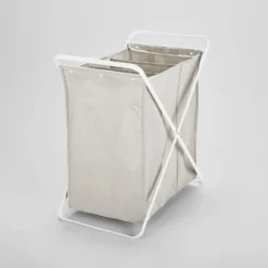 Folding X-Frame Hamper Matte White - Brightroom™ -Our Tidy Space Sales GUEST 3573bf23 4f3d 46ed b4ba caa69d58b7c6