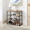 4 Tier Shoe Rack Black Metal with Natural Wood - Brightroom™ 1 4 Tier Shoe Rack Black Metal with Natural Wood - Brightroom™ -Our Tidy Space Sales GUEST 3bdfbf84 9c6c 49cf 9810 7a0a400060fc