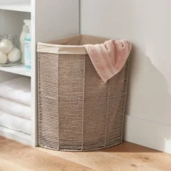 Tapered Corner Hamper Gray - Brightroom™