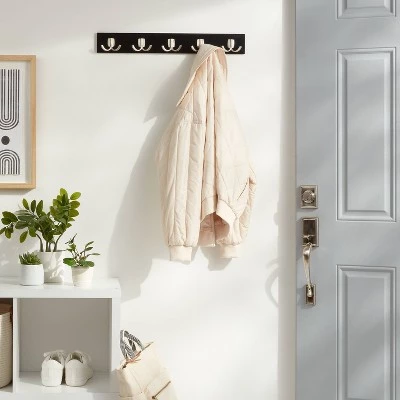 Modern Octopus 5 Rail Nickel Hooks Black - Brightroom™ 3 Modern Octopus 5 Rail Nickel Hooks Black - Brightroom™