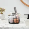 Divided Wire Caddy Basket with Wood Handle Black - Brightroom™ 1 Divided Wire Caddy Basket with Wood Handle Black - Brightroom™ -Our Tidy Space Sales GUEST 43df9d69 b8cf 46ee bd57 1ede91213afe