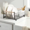 Metal Dish Rack with Powder Coated Finish and Rubber Wood Handles Black - Brightroom™ 2 Metal Dish Rack with Powder Coated Finish and Rubber Wood Handles Black - Brightroom™ -Our Tidy Space Sales GUEST 5153f5aa 2d03 42d7 8eda 347c368b9197