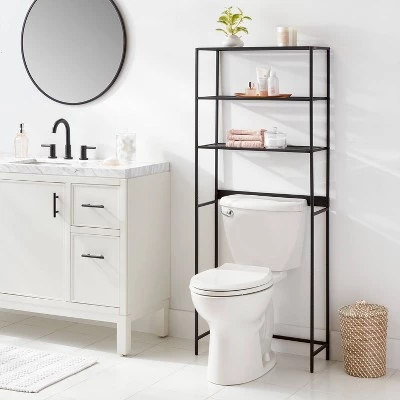 Over The Toilet Storage Black Metal - Brightroom™ -Our Tidy Space Sales GUEST 54280802 b291 4a23 90f4 4b30faa5eecc