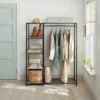 Freestanding Wardrobe Black Metal with Natural Wood - Brightroom™ -Our Tidy Space Sales GUEST 59e2b643 0904 4edc b4b7 6713de232155
