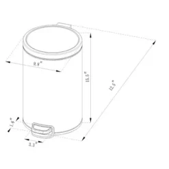 12L Round Step Trash Can - Brightroom™ Silver 10 12L Round Step Trash Can - Brightroom™ Silver -Our Tidy Space Sales GUEST 5b62ec6c 4d4c 4efb b3e1 878799ee627d