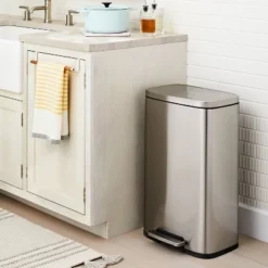 45L Rectangular Step Trash Can - Brightroomâ„¢ Gold