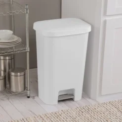 11.9gal Step Trash Can White - Brightroom™ -Our Tidy Space Sales GUEST 5dee0420 37b4 4411 81e8 3669bef6142c