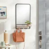 Metal Entryway Organizer with Mirror Large Natural - Brightroom™ -Our Tidy Space Sales GUEST 5e858200 dcee 4e13 ada7 8dacd0a986cf