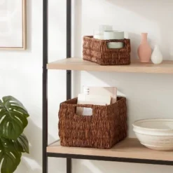 Woven Banana Bark Media Bin - Brightroom™