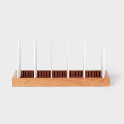 Wood Cookware Organizer White - Brightroom™ 4 Wood Cookware Organizer White - Brightroom™ - Image 2