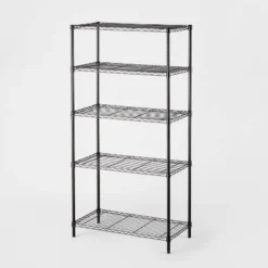 5 Tier Wire Shelving - Brightroom™ Black 8 5 Tier Wire Shelving - Brightroom™ Black -Our Tidy Space Sales GUEST 6a08bdc5 9b64 40e3 9cef 16bd1c7b405a