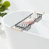 Metal Bathtub Caddy with Wood Handles - Brightroom™ Matte Black -Our Tidy Space Sales GUEST 72657c35 676d 48d3 8946 bb8543980d6f