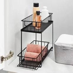 Two Tiered Slide Out Organizer - Brightroom™ Black