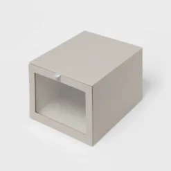 Hardside Fabric Front Open Bin Gray - Brightroom™ -Our Tidy Space Sales GUEST 76031017 0666 4bfe a8d2 871e4e40aef6