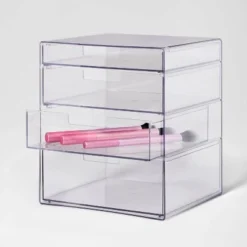4 Drawer Stackable Countertop Organizer Clear - Brightroom™ -Our Tidy Space Sales GUEST 7c60f282 599e 4e9d 98d3 73247b19dd62