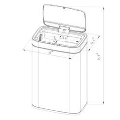 Motion Wastebasket with Liner - Brightroom™ -Our Tidy Space Sales GUEST 7f75f16e 95a3 4cab a642 97207e054cc7