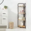 Corner Bath Wood Storage Tower Black Metal - Brightroom™ -Our Tidy Space Sales GUEST 863bd422 9ebc 4ba7 80b7 59a880e230f3