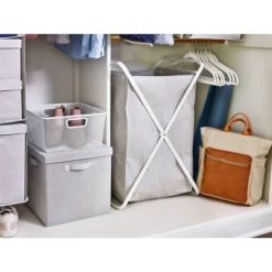 Folding X-Frame Hamper Matte White - Brightroom™ -Our Tidy Space Sales GUEST 8fb31914 a6c0 47c8 8645 afc1516d8a52