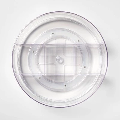 Bathroom Plastic Spinning Turntable Beauty Organizer Clear - Brightroom™ 4 Bathroom Plastic Spinning Turntable Beauty Organizer Clear - Brightroom™ - Image 2