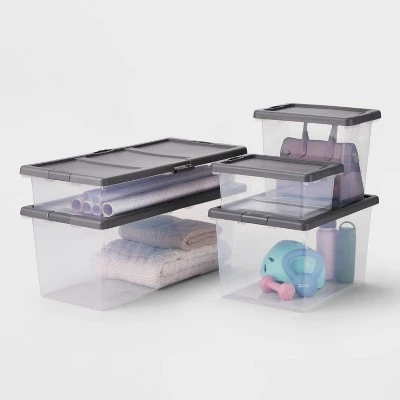Extra Large Latching Clear Storage Box - Brightroom™ 5 Extra Large Latching Clear Storage Box - Brightroom™ - Image 3