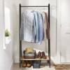 Single Shelf Garment Rack Black Metal with Natural Wood - Brightroom™ -Our Tidy Space Sales GUEST a033e157 cc45 46c7 97d2 805b82d17268