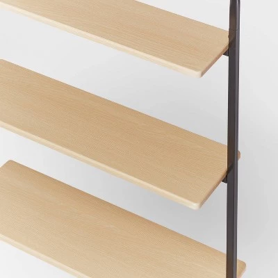 Over The Toilet Storage Black Metal and Wood - Brightroom™ 4 Over The Toilet Storage Black Metal and Wood - Brightroom™ - Image 2