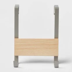 Small over the Door Hook with Wood 2 Hooks - Brightroom™ Brushed Nickel -Our Tidy Space Sales GUEST ac84720b fcd3 484d b57e bdee1936f7e7