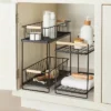 Wood Handle Tiered Vanity Organizer Black - Brightroom™ -Our Tidy Space Sales GUEST acb94f14 cef9 4635 a68c 542a1c390384