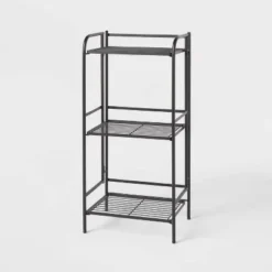 Folding 3 Shelves Black - Brightroom™ -Our Tidy Space Sales GUEST ad23b2aa ea02 4c65 916f 058ab9cf16df