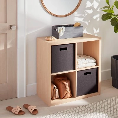 13" x 13" Fabric Bin - Brightroom™ Taupe 3 13" x 13" Fabric Bin - Brightroom™ Taupe