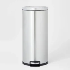 30L Round Step Trash Can - Brightroom™ Silver -Our Tidy Space Sales GUEST b53204f6 a9a6 43d4 ae9d 0fa9b8519751