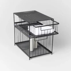 Small Stackable Slide Out Drawer - Brightroom™ Black -Our Tidy Space Sales GUEST bb435eb5 b081 446f 98d9 1ccfd69b644b