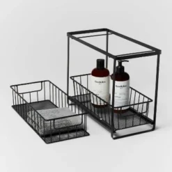 Two Tiered Slide Out Organizer - Brightroom™ Black -Our Tidy Space Sales GUEST c1d648d6 4a85 45b3 82dc d0a201713172
