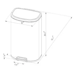 45L D Shape Step Trash Can - Brightroom™ 8 45L D Shape Step Trash Can - Brightroom™ -Our Tidy Space Sales GUEST c2061739 02e1 4b84 8bb6 9115a2781dbe