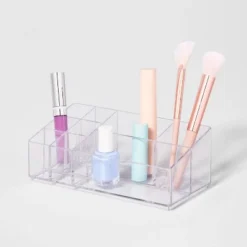 Bathroom Plastic 9 Slot Mixed Cosmetic Organizer Clear - Brightroom™ 7 Bathroom Plastic 9 Slot Mixed Cosmetic Organizer Clear - Brightroom™ -Our Tidy Space Sales GUEST c86e60e2 e1c8 4070 8398 113e68427840