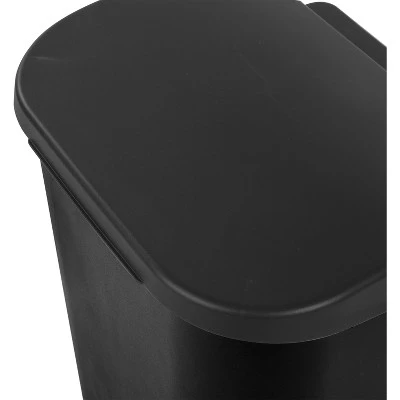 11.3gal Lift Top Waste Basket Black - Brightroom™ 5 11.3gal Lift Top Waste Basket Black - Brightroom™ - Image 3