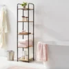 Tall Bath Wood Storage Towel Black Metal - Brightroom™ -Our Tidy Space Sales GUEST d553eee9 e830 4f2d 8241 ad6358a943c8
