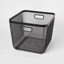 Metal Mesh Bin Black - Brightroom™ 9 Metal Mesh Bin Black - Brightroom™ -Our Tidy Space Sales GUEST d640c25d bff8 45e3 a149 de231318a7ca