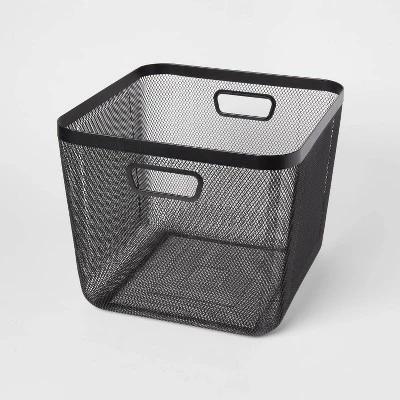 Metal Mesh Bin Black - Brightroom™ 6 Metal Mesh Bin Black - Brightroom™ - Image 4