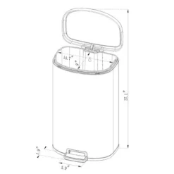 45L D Shape Step Trash Can - Brightroom™ 9 45L D Shape Step Trash Can - Brightroom™ -Our Tidy Space Sales GUEST dfcf1598 d01a 4f5f ae41 13a8e22b2c58