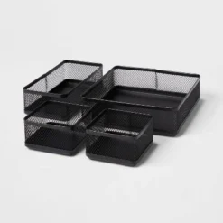 Mesh desk Organizer Black - Brightroom™ -Our Tidy Space Sales GUEST e45501c9 1ce9 4547 98dd 0a9b436ee73c