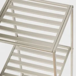 Short Bath Storage Tower Brushed Nickel Metal - Brightroom™ -Our Tidy Space Sales GUEST e8749c92 37fe 4bea b25e 99a2fe53f5cf